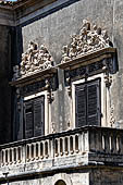 Catania Palazzo Biscari - the main courtyard at the entrance of the palace.