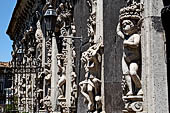 Catania Palazzo Biscari - the rich decoration of the facade.