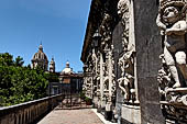 Catania Palazzo Biscari - view of the balcony on the facade overlooking the marina.