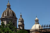 Catania Palazzo Biscari - view of the duomo cupola from the balcony. 