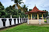 Aluvihara cave temples. The entrance of the site.