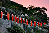 Dambulla cave. The Golden Temple at the site entrance.