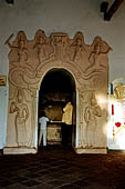 Dambulla cave. Torana of he entrance to cave 1.