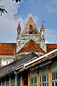 Galle - the Romanesque looking All Saints Church from Church Cross Street. 