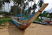 Galle - fishing boats near the little village called Dodanduwa next to Hikkaduwa city. 