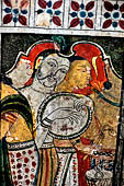 Mulkirigala cave temples - The second cave of the first terrace contains beautiful Kandyan-style paintings of Jataka stories. 