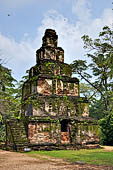 Polonnaruwa - The Quadrangle. The Satmahal Prasada (Seven-storey temple) 