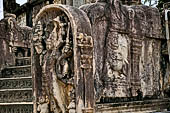 Polonnaruwa - the Vatadage. Guardstone of the northern stairway.