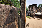 Polonnaruwa - the Vatadage seen from the Hatadage. 