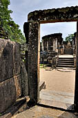 Polonnaruwa - the Vatadage seen from the Hatadage. 