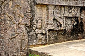 Polonnaruwa - The Lankatilaka (Ornament of Lanka). A Nagini decorates the inner surface of the balustrade of the entrance. 