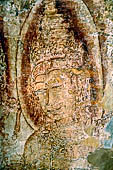 Polonnaruwa - Tivanka-patamaghara. Details of the 12th-century paintings. 