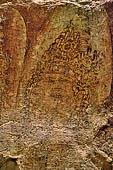 Polonnaruwa - Tivanka-patamaghara. Details of the 12th-century paintings. 