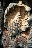 Polonnaruwa - The Hatadage.  Details of the of the Nagaraja of the guardstone 