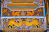 Kandy - The Sacred Tooth Relic Temple, decorations of the main shrine. 