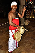 Kandy - The Sacred Tooth Relic Temple, Drummers of the temple.