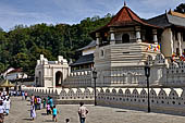 Kandy - The Sacred Tooth Relic Temple, Pathirippuwa of the Dalada Maligawa with the 'wall of clouds' surrounding the temple. 