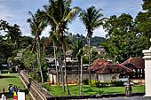 Kandy - The Temple of the Sacred Tooth.  Buildings of the Royal Palace immediately surrounding the temple. 