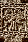 Kandy - The Sacred Tooth Relic Temple, Details of the carvings of the pillars in the Drummers Courtyard. 