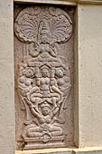 Kandy - The Sacred Tooth Relic Temple, stone carving of the 'Great Gate'. 