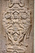 Kandy - The Sacred Tooth Relic Temple, stone carving of the 'Great Gate'. 