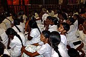 Kandy - The Sacred Tooth Relic Temple, the Recitation Hall in front of the entrance of the Tooth Relic chamber.