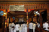 Kandy - The Sacred Tooth Relic Temple, the Recitation Hall in front of the entrance of the Tooth Relic chamber.