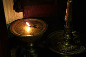 Kandy - The Temple of the Sacred Tooth Relic. Inside the octagonal tower (Pattirippuwa).