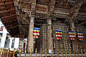 Kandy - The Sacred Tooth Relic Temple, decorations of the main shrine.