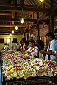 Kandy - The Sacred Tooth Relic Temple, the Recitation Hall in front of the entrance of the Tooth Relic chamber.