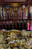 Kandy - The Sacred Tooth Relic Temple, the Recitation Hall in front of the entrance of the Tooth Relic chamber.