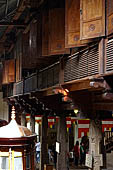 Kandy - The Sacred Tooth Relic Temple, the Recitation Hall detail of the exterior. 