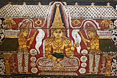 Kandy - The Sacred Tooth Relic Temple, decorations of the main shrine.
