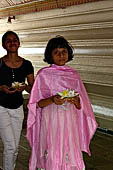 Kandy - Pilgrims to the Temple of the Sacred Tooth.