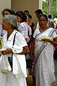 Kandy - Pilgrims to the Temple of the Sacred Tooth.