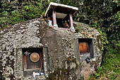 Hike up to Batutumonga north of Rantepao - cave graves hewn into stone boulders