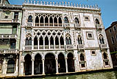 Venezia, Ca d'Oro, la facciata sul Canal Grande. 