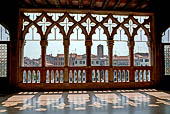 Venezia, Ca d'Oro, la loggia che si apre sul Canal Grande. 